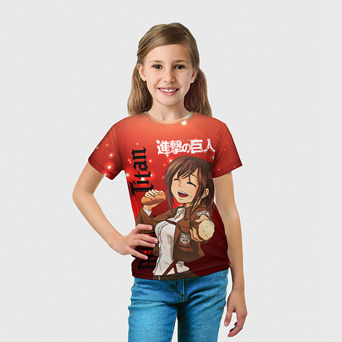 Детская футболка Sasha Атака Титанов / 3D-принт – фото 5