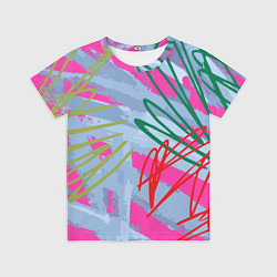 Футболка детская Graffiti in pink, цвет: 3D-принт