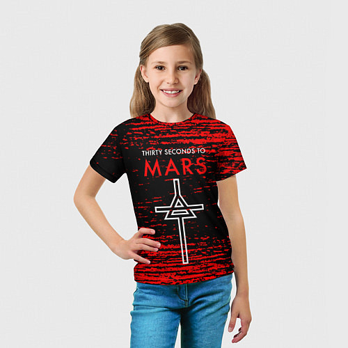 Детская футболка 30 Seconds to Mars - До марса 30 сек / 3D-принт – фото 5