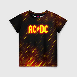 Футболка детская ACDC Neon, цвет: 3D-принт