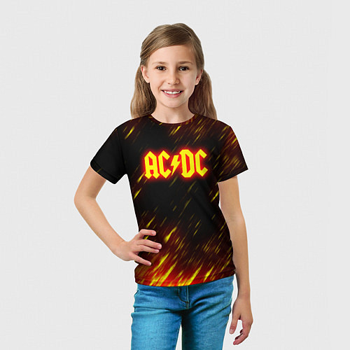 Детская футболка ACDC Neon / 3D-принт – фото 5