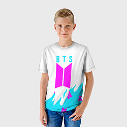 Футболка детская BTS бтс, цвет: 3D-принт — фото 2
