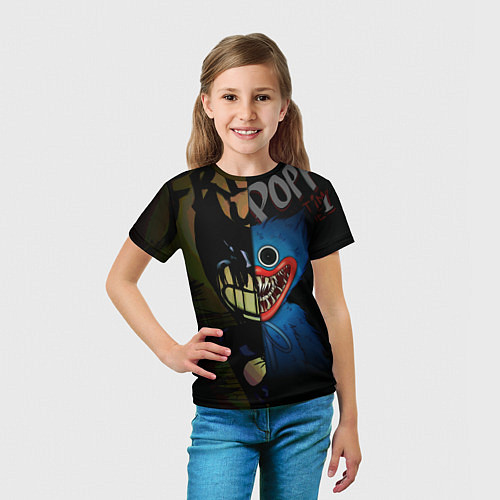Детская футболка POPPY PLAYTIME BENDY AND THE INK MACHINE / 3D-принт – фото 5