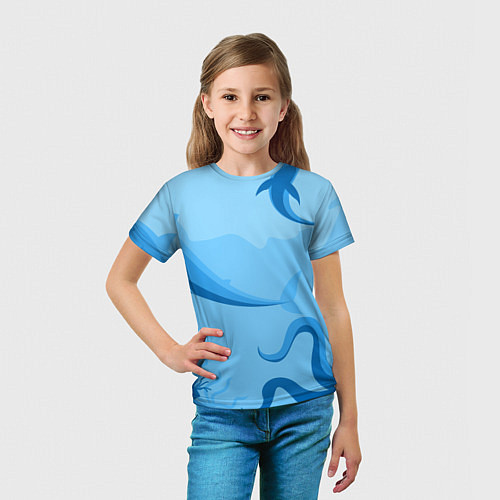 Детская футболка МоРское Дно с Акулами / 3D-принт – фото 5