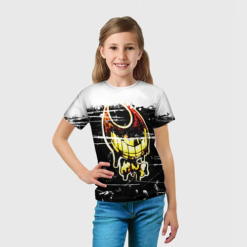 Детская футболка Bendy and the Ink Machine Бэнди / 3D-принт – фото 5