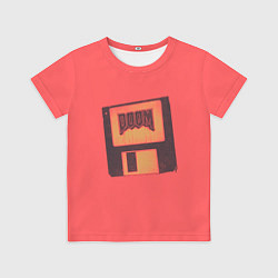 Футболка детская Дискета Дум, цвет: 3D-принт