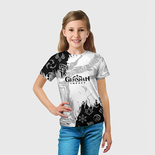 Детская футболка Genshin Impact электро стихия / 3D-принт – фото 5