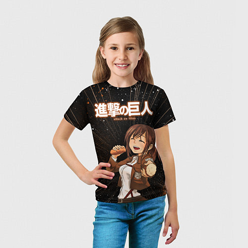Детская футболка Саша Атака Титанов в Моменте / 3D-принт – фото 5