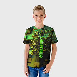 Футболка детская Minecraft, pattern 2022, цвет: 3D-принт — фото 2
