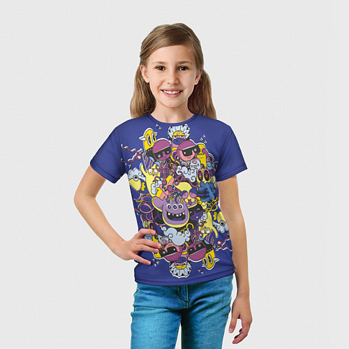 Детская футболка Сумасшедшие монстры / 3D-принт – фото 5