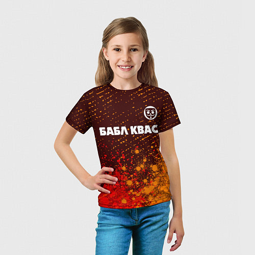Детская футболка BUBBLE KVASS Краски / 3D-принт – фото 5
