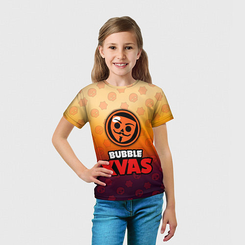 Детская футболка Бабл Квас Bubble Kvas, логотип / 3D-принт – фото 5