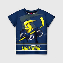 Футболка детская Тампа-Бэй Лайтнинг, Tampa Bay Lightning, цвет: 3D-принт