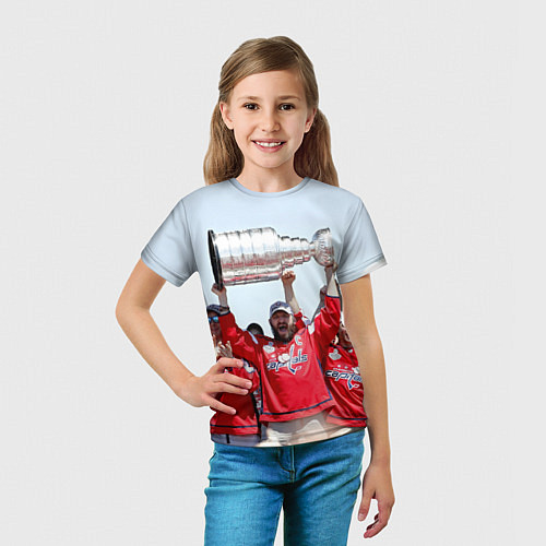 Детская футболка Вашингтон Кэпиталз Овечкин с кубком, Washington Ca / 3D-принт – фото 5