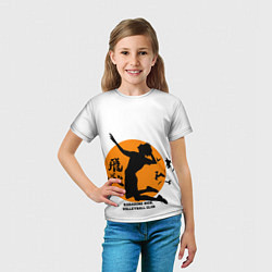 Футболка детская Волейбол Хината Карасуно, цвет: 3D-принт — фото 2