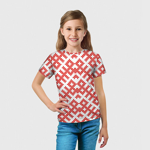 Детская футболка Славянский орнамент этнический узор / 3D-принт – фото 5