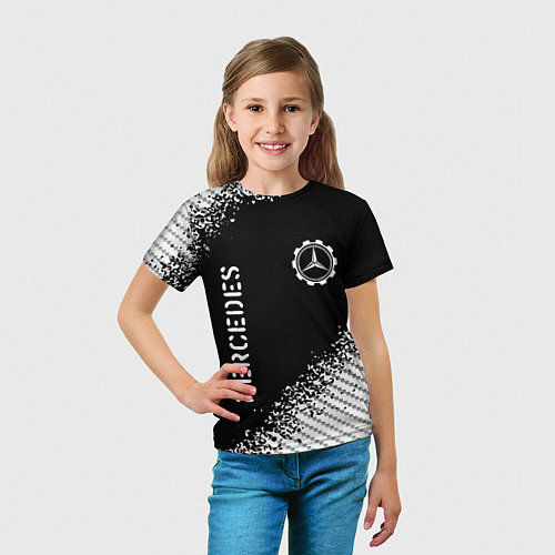 Детская футболка MERCEDES Mercedes Краска / 3D-принт – фото 5