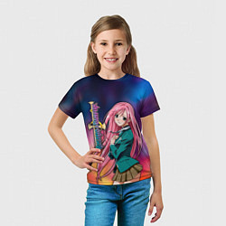 Футболка детская Розарио Вампир Moka Akashiya, цвет: 3D-принт — фото 2