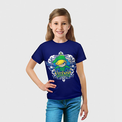 Детская футболка Линк с челкой / 3D-принт – фото 5