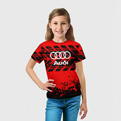 Футболка детская Audi шины, цвет: 3D-принт — фото 2