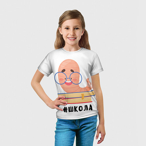 Детская футболка Школьная шалость / 3D-принт – фото 5