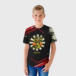 Футболка детская Кобра Кай Сериал Нетфликс Гранж, цвет: 3D-принт — фото 2