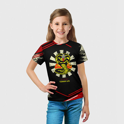 Детская футболка Кобра Кай Сериал Нетфликс Гранж / 3D-принт – фото 5