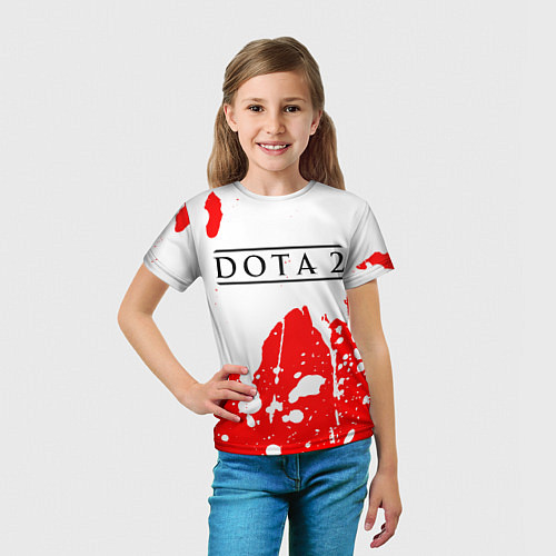 Детская футболка DOTA 2 Краски / 3D-принт – фото 5
