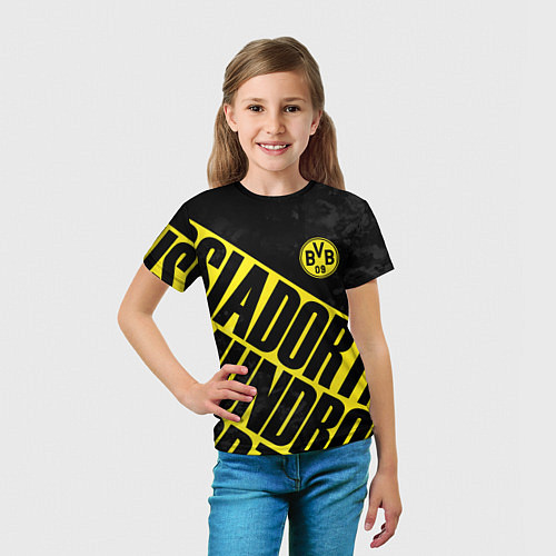 Детская футболка Боруссия Дортмунд, Borussia Dortmund / 3D-принт – фото 5