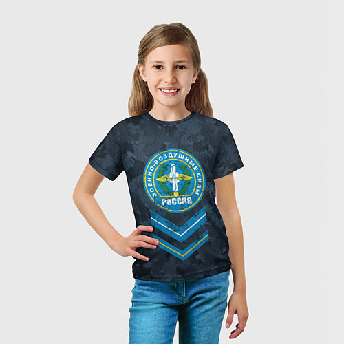 Детская футболка Эмблема ВВС / 3D-принт – фото 5