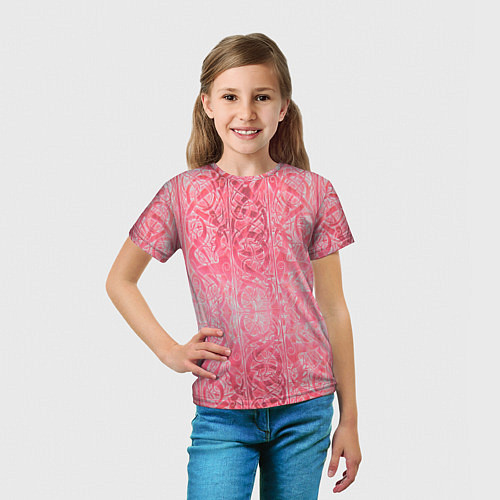 Детская футболка Скандинавские узорыДраконы / 3D-принт – фото 5