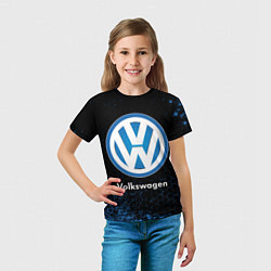 Футболка детская Volkswagen - Объемный, цвет: 3D-принт — фото 2