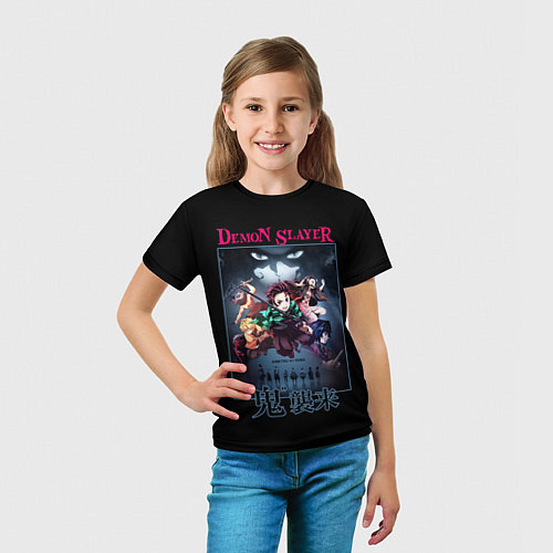 Детская футболка Клинок, рассекающий демонов - плакат / 3D-принт – фото 5
