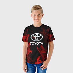 Футболка детская Toyota Red Fire, цвет: 3D-принт — фото 2
