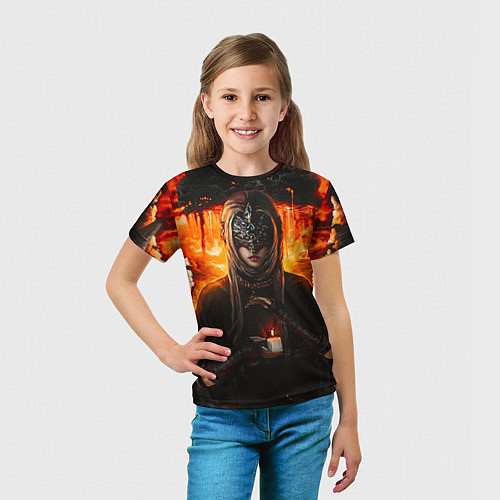 Детская футболка FIRE KEEPER Dark SOULS III Дарк соулс / 3D-принт – фото 5