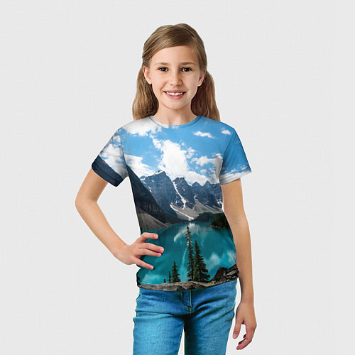 Детская футболка КанадаБанф / 3D-принт – фото 5