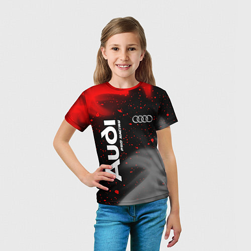 Детская футболка АУДИ Pro Racing Огонь / 3D-принт – фото 5