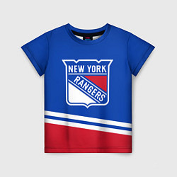 Футболка детская New York Rangers Нью Йорк Рейнджерс, цвет: 3D-принт