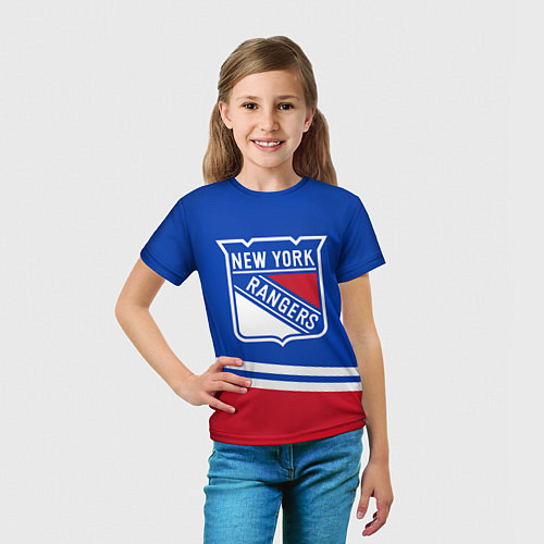 Детская футболка New York Rangers Нью Йорк Рейнджерс / 3D-принт – фото 5