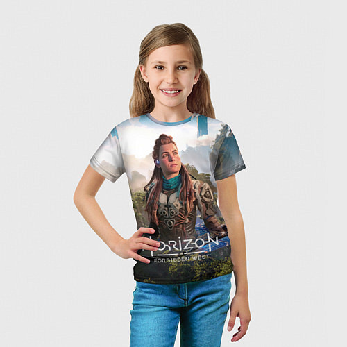 Детская футболка Aloy Элой Horizon / 3D-принт – фото 5