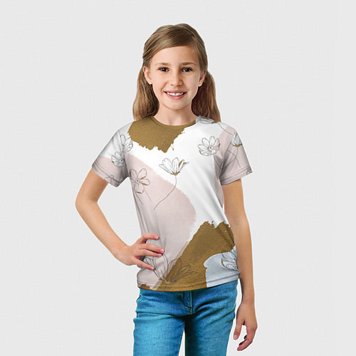 Детская футболка Палитра на холсте / 3D-принт – фото 5