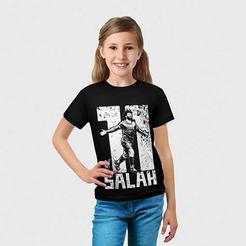 Детская футболка Мохамед Салах Mohamed Salah / 3D-принт – фото 5