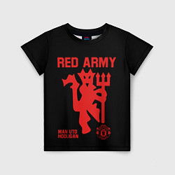 Футболка детская Manchester United Red Army Манчестер Юнайтед, цвет: 3D-принт