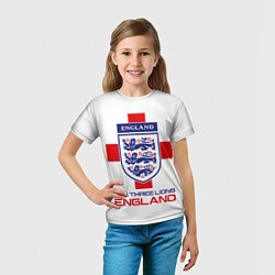 Футболка детская Сборная Англии по футболу, цвет: 3D-принт — фото 2