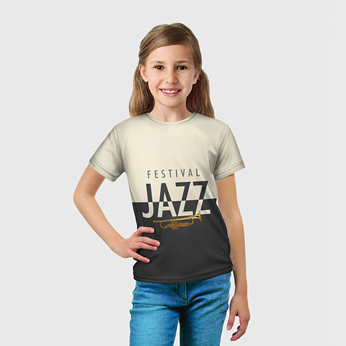 Детская футболка JAZZ FESTIVAL / 3D-принт – фото 5