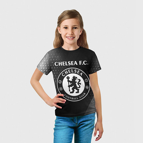 Детская футболка CHELSEA - ЧБ Арт / 3D-принт – фото 5
