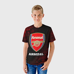 Футболка детская АРСЕНАЛ Arsenal Разводы, цвет: 3D-принт — фото 2