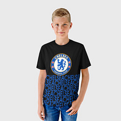 Футболка детская Chelsea челси паттерн, цвет: 3D-принт — фото 2