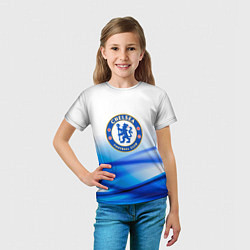 Футболка детская Челси chelsea, цвет: 3D-принт — фото 2