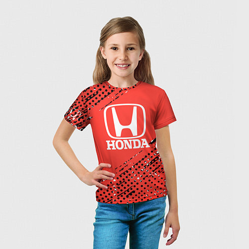Детская футболка HONDA хонда sport / 3D-принт – фото 5